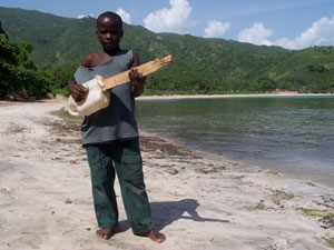 Haitian Boys sings to Mother Earth